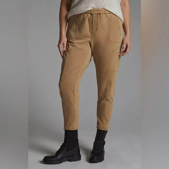 PILCRO by ANTHROPOLOGIE The Hiker Utility Leggings in Khaki - Picture 2 of 15